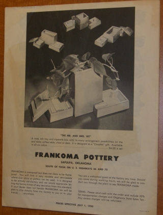 1950 Catalog Back